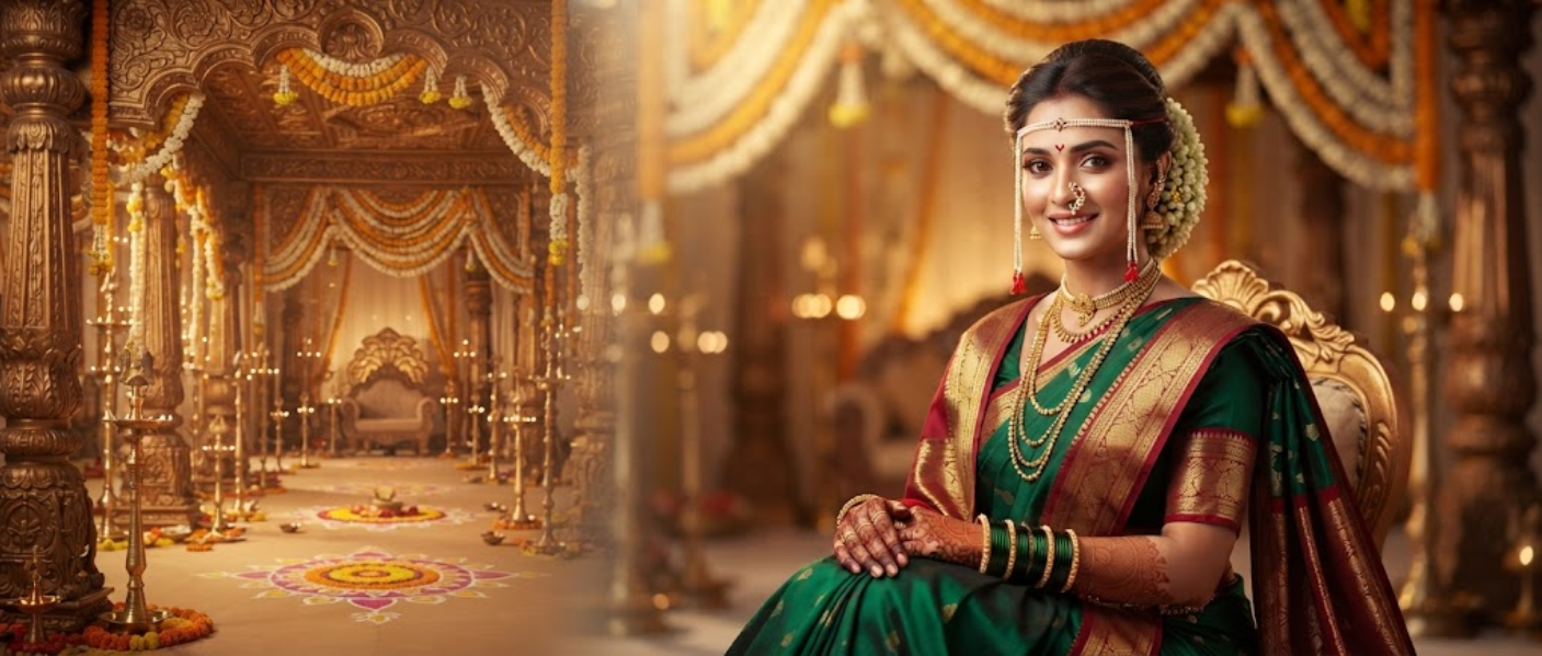 Best Bridal Hairstyles to Pair With Maharashtrian Wedding Makeup