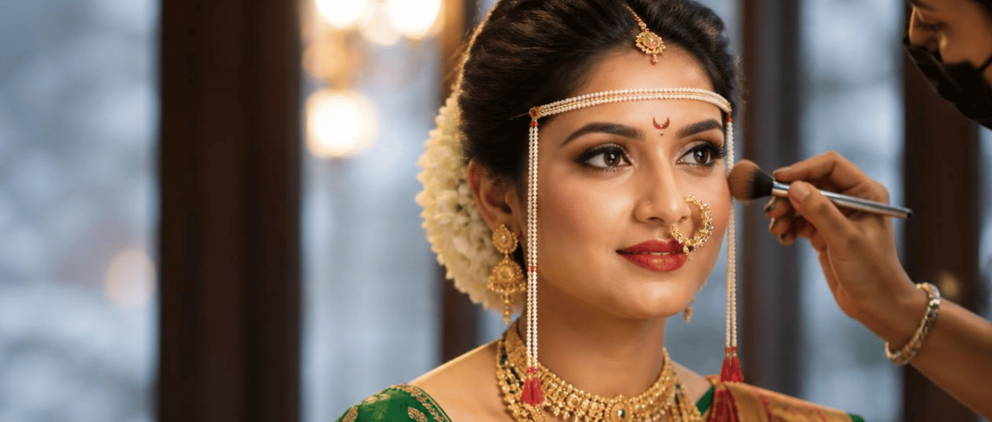 bridal makeup for winter weddings
