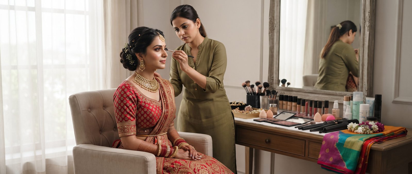 Bridal Makeup Artist in Parel