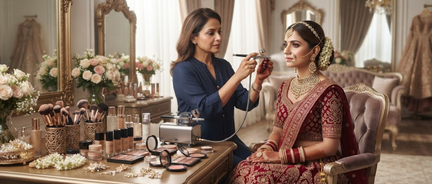 Airbrush Bridal Makeup in Mumbai: Is It Worth It for Your Wedding Day?
